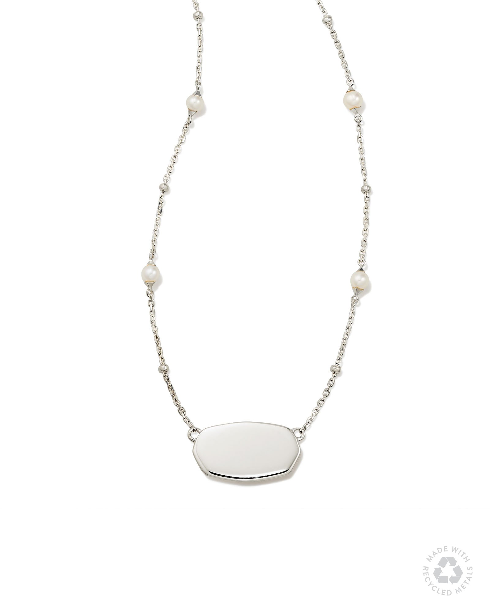 Sterling silver on sale white pearl pendant